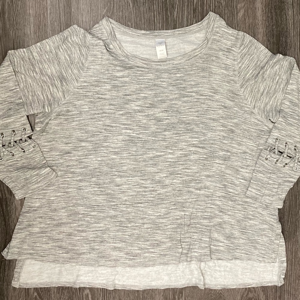 Lane Bryant LIVI 26/28 Lightweight Terry Pullover Top